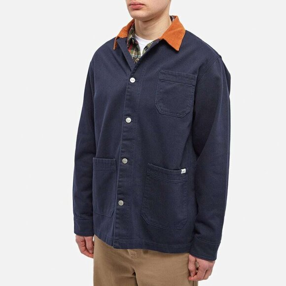 Foret Men's ACT Chore Jacket in Navy/Khaki - Sz Small - Picture 5 of 5